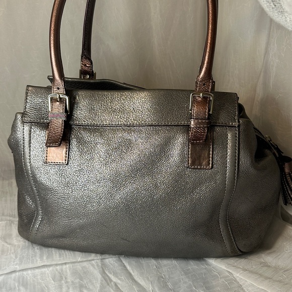 Kate Spade Metallic Gray Satchel - Picture 2 of 16